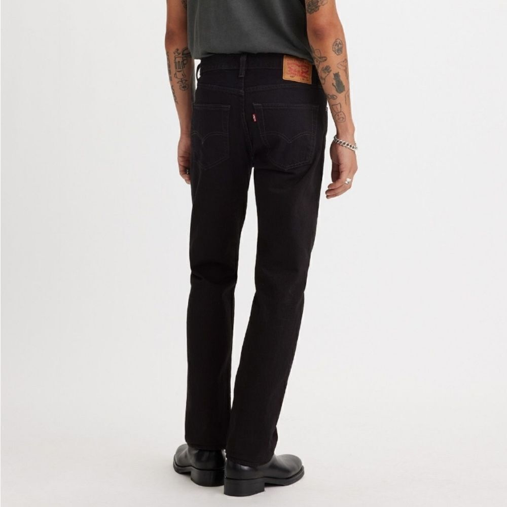 Levi's 501 Original Fit Straight Leg Men's Black Denim Jeans 34W x 34L - Picture 2 of 8